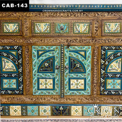 Avani Indian Hand Painted Solid Wooden Sideboard