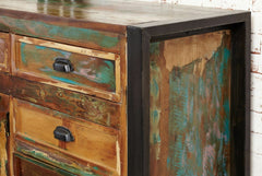 Aspen Reclaimed Wood Industrial Sideboard Buffet Hutch 150cm