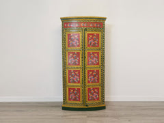 Avani Indian Hand Painted Solid Wood Cabinet Wardrobe D77