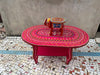 Indian Hand Painted Solid Wood Coffee Table C151