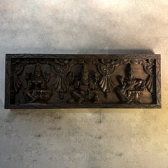 Hand Carved Solid Wood Carvings Wall Hanging Panel 05