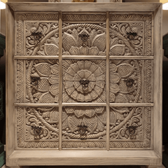 Hand Carved Solid Hard Wood Dresser Chest of Drawers D8