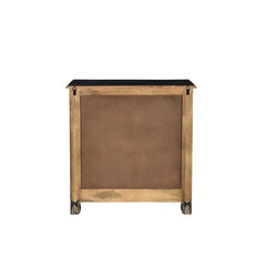 Indian Hand Carved 3 Drawers Solid Wood Bedside Table  05