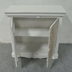 Paris Carved Sideboard Small Cabinet White