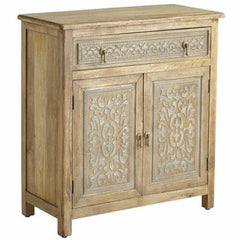 Paris Hand Carved Solid wood Sideboard Whitewash