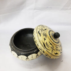 Real Bone Inlay Designer Luxury Jewellery Box Gift Storage Yellow