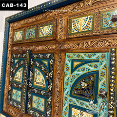 Avani Indian Hand Painted Solid Wooden Sideboard