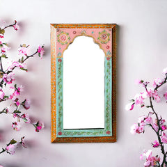 Avani Handpainted Solid Wooden Mirror Frame 47