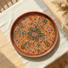 Indian Hand Painted Wooden Home Decor Serving Tray A50
