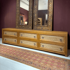 Indian Hand Carved Solid Wooden TV Unit 05
