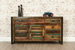 Aspen Reclaimed Wood Industrial Sideboard Buffet Hutch 150cm