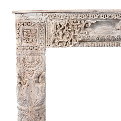 Antique Indian Hand Carved Solid Wood Console Table 03