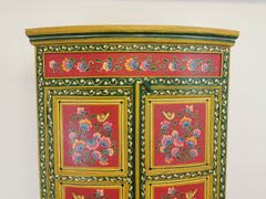 Avani Indian Hand Painted Solid Wood Cabinet Wardrobe D77