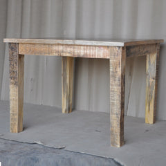 Corso Reclaimed & Mango Wood Square Dining Table 4-8 Seater Natural 90-100cm