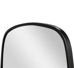 CORSICA Ohana Oval Full-Length Mirror With Detachable Stand in Mild Steel Black 140cm