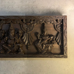 Hand Carved Solid Wood Carvings Wall Hanging Panel 05