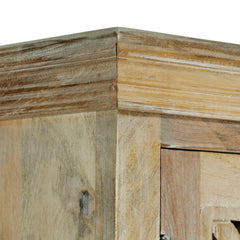 Indian Handmade Solid Wood 2 Door & 3 Drawers Carved Sideboard