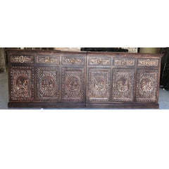 MADE TO ORDER Maharaja Indian Wooden Sideboard With Doors & Drawers