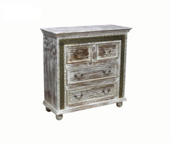 MADE TO ORDER Maharaja Wooden Chest of Drawers 100x40x100 cm