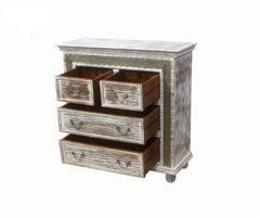 MADE TO ORDER Maharaja Wooden Chest of Drawers 100x40x100 cm