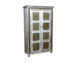 MADE TO ORDER Maharaja Wooden Wardrobe Cabinet 120x55x200 cm