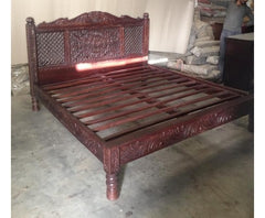 LOTUS MANDALA CARVED BED King Size