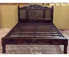 LOTUS MANDALA CARVED BED King Size