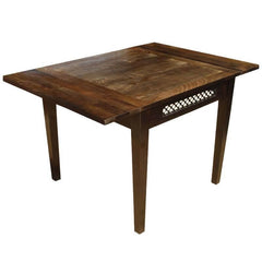 Boston Indian Wood Jali Dining Table With Extension Brown