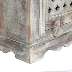 DYNASTY Hand Carved  Solid Wood Bedsides Table   44