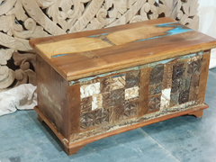 Liberty Indian Reclaimed Wood Storage Trunk Box