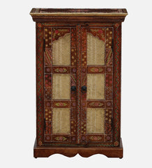 Shanti Surprise  Hand Painted Solid Wood Cabinet In MultiColour