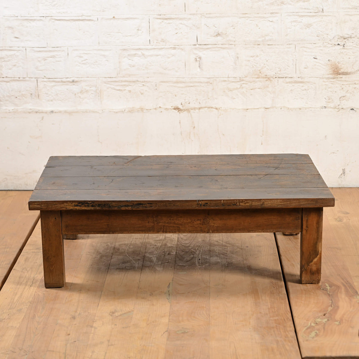 Vintage Reclaimed Wood Rustic Coffee Table Natural