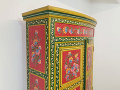 Avani Indian Hand Painted Solid Wood Cabinet Wardrobe D77