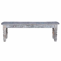 Rustica Reclaimed Solid Wood Rustic Dining Table Set Multicolour C17