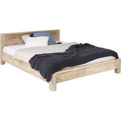 Vivid Sahara Contemporary Mango Wood Bed Frame Queen