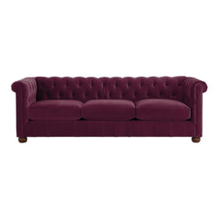 Chesterfield Brenna 3 Seater Solid Wood Fabric Sofa CHSE08