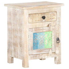 Rainbow Reclaimed Wood Handmade Bedside Cabinet  Table 44