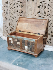 Liberty Indian Reclaimed Wood Storage Trunk Box