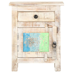 Rainbow Reclaimed Wood Handmade Bedside Cabinet  Table 44