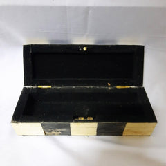 Real Bone Inlay Designer Luxury Jewellery Box Gift Storage Black & White