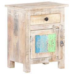 Rainbow Reclaimed Wood Handmade Bedside Cabinet  Table 44