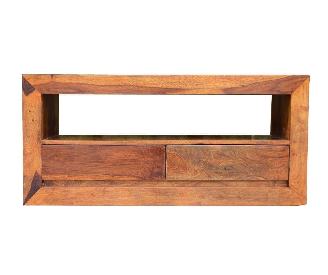 Boston Contemporary Solid Wood Entertainment TV Unit