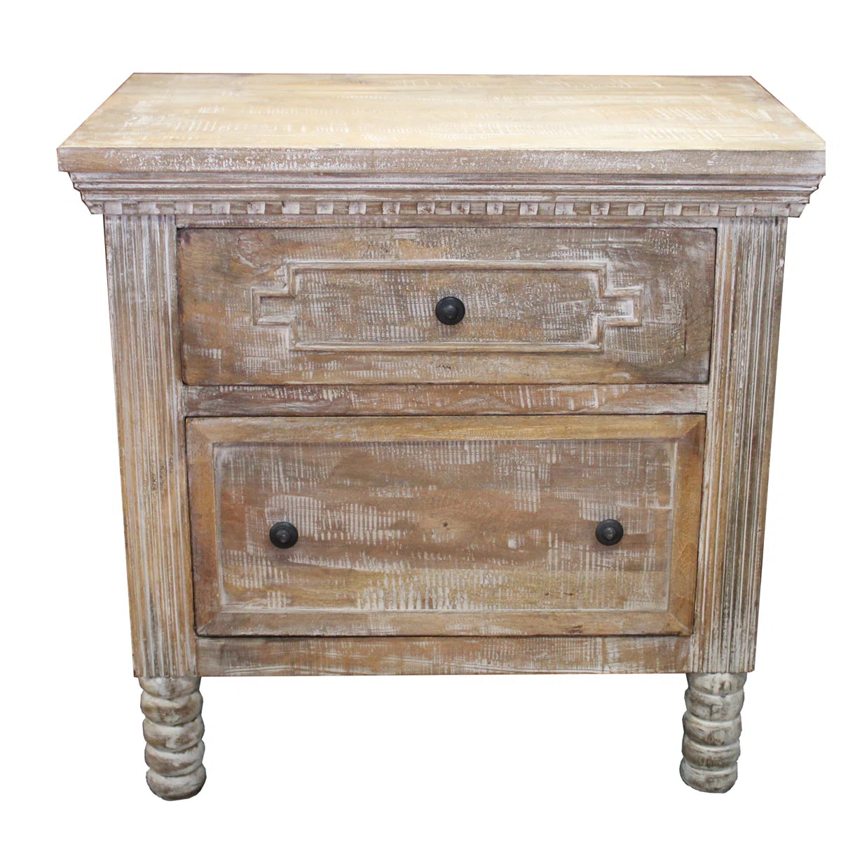 Mango Classic Handmade Solid Mango Wood Bedside Table 46