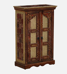 Shanti Surprise  Hand Painted Solid Wood Cabinet In MultiColour