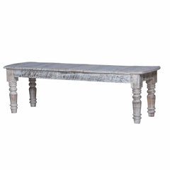 Rustica Reclaimed Solid Wood Rustic Dining Table Set Multicolour C17