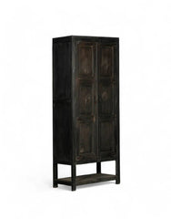 Indian Hand Carved Solid Wooden Cupboard Wardrobe D72