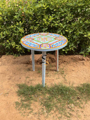 Indian Hand Painted Solid Wood Coffee Table C143