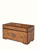 Indian Hand Carved Teak Wood Marquetry Trunk Blanket Box Chest C12