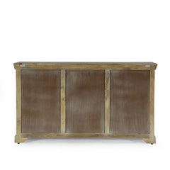 Indian Handmade Solid Wood 2 Door & 3 Drawers Carved Sideboard