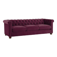 Chesterfield Brenna 3 Seater Solid Wood Fabric Sofa CHSE08